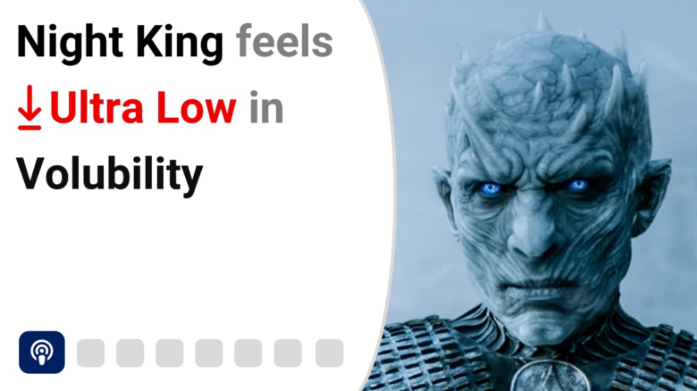 Night King from GoT communicates his feelings via body language alone