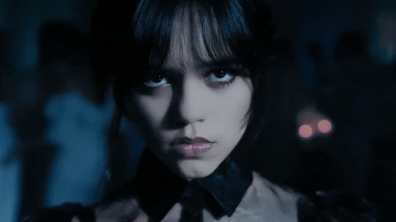 Wednesday Addams likes to show off her moves at the school dance