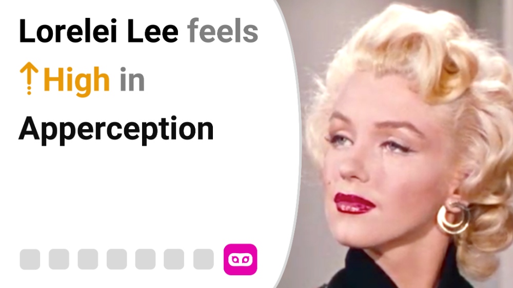 Marilyn Monroe as Lorelei Lee shows she's smarter than meets the eye